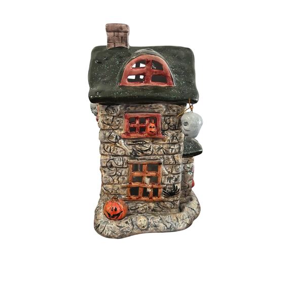 Halloween Candle Holder House All Hallows Eve 10” - Picture 2 of 9